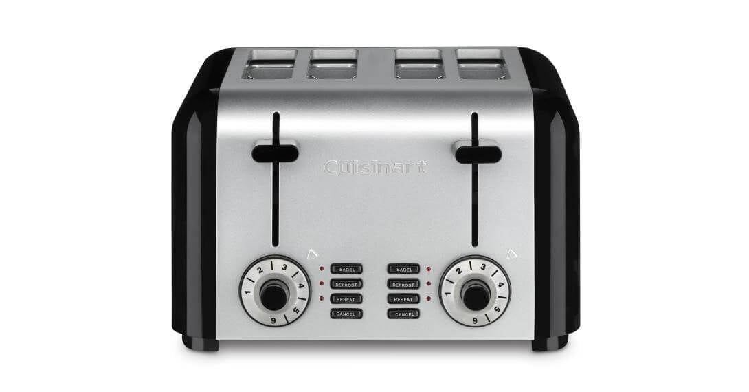 4 Slice Compact Stainless Toaster