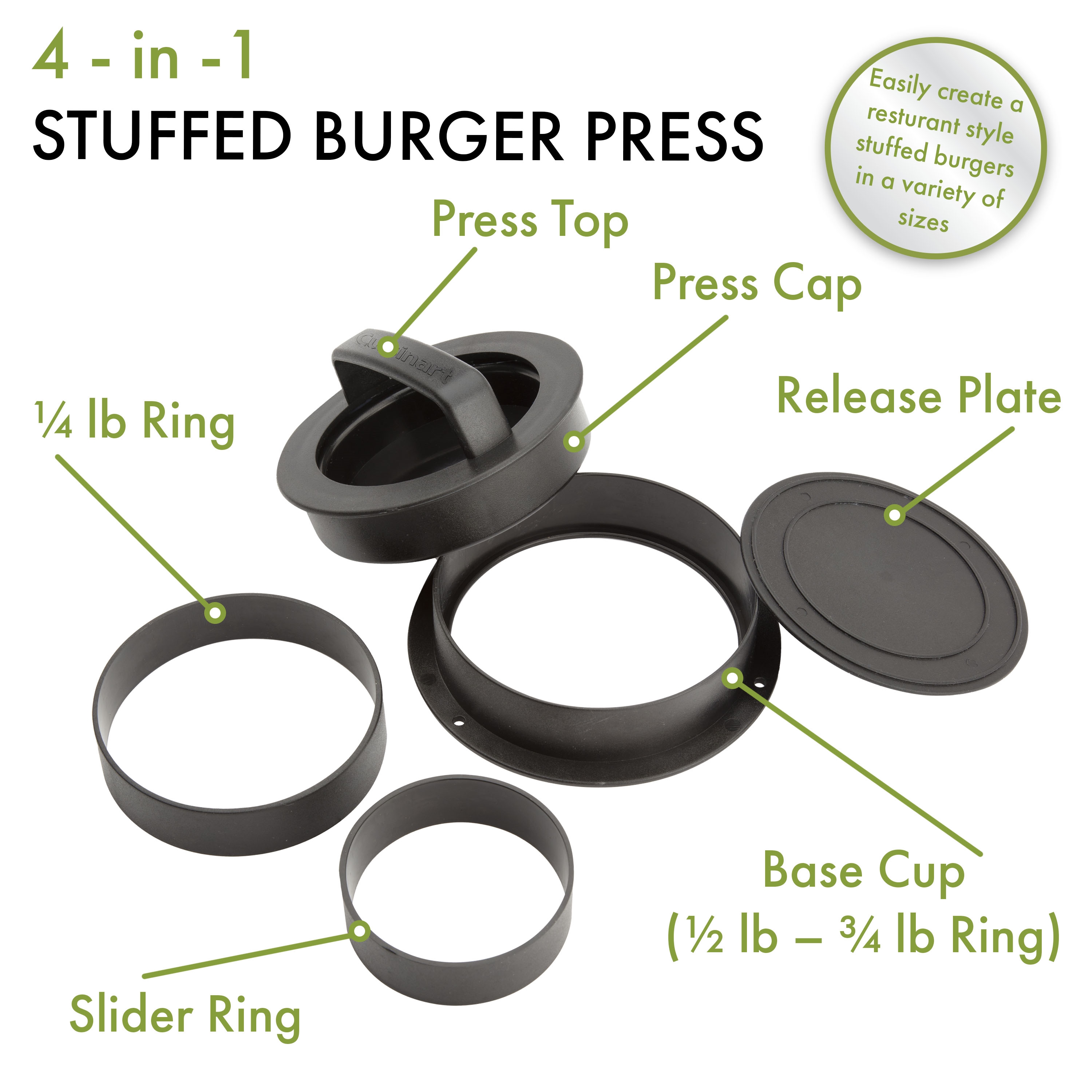 4-in-1 Stuffed Burger Press