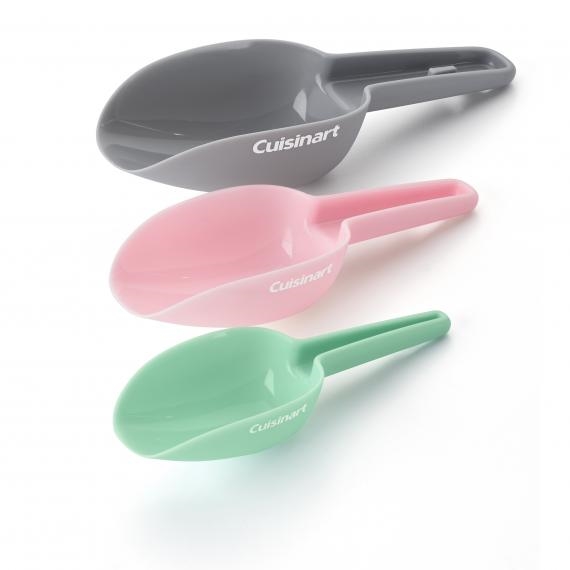 Cuisinart Set of 3 Kitchen Scoops - Small 1/3 Cup - Medium 2/3 Cup - Large  1 Cup for sale online