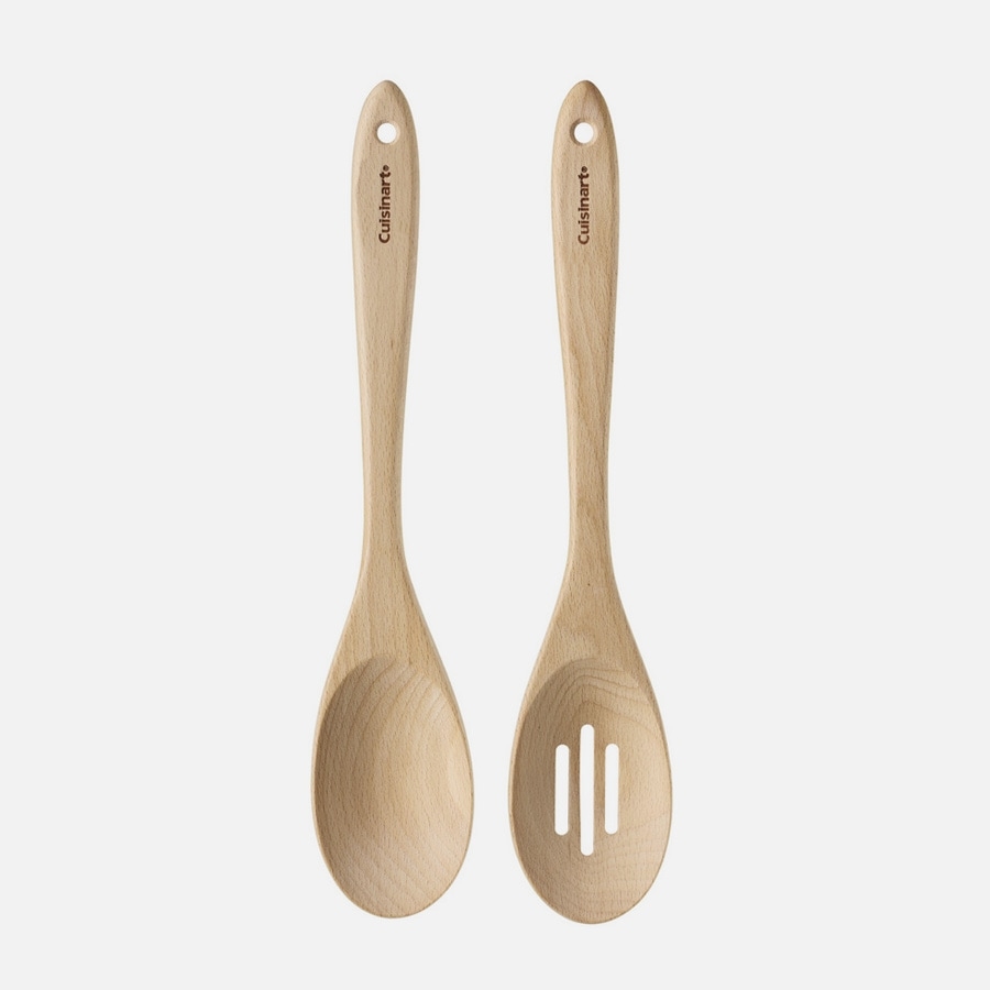 Beechwood 2pc Spoon Set (Solid and Slotted)