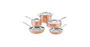 Copper Collection Tri-Ply Cookware 8 Piece Set