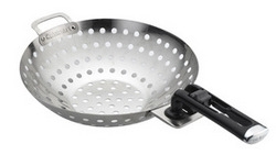Stainless Steel Grilling Wok