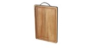 Cuisinart 15 x 9 Acacia Wood Red Accent Cutting Board With Handle CWB15AR  💖