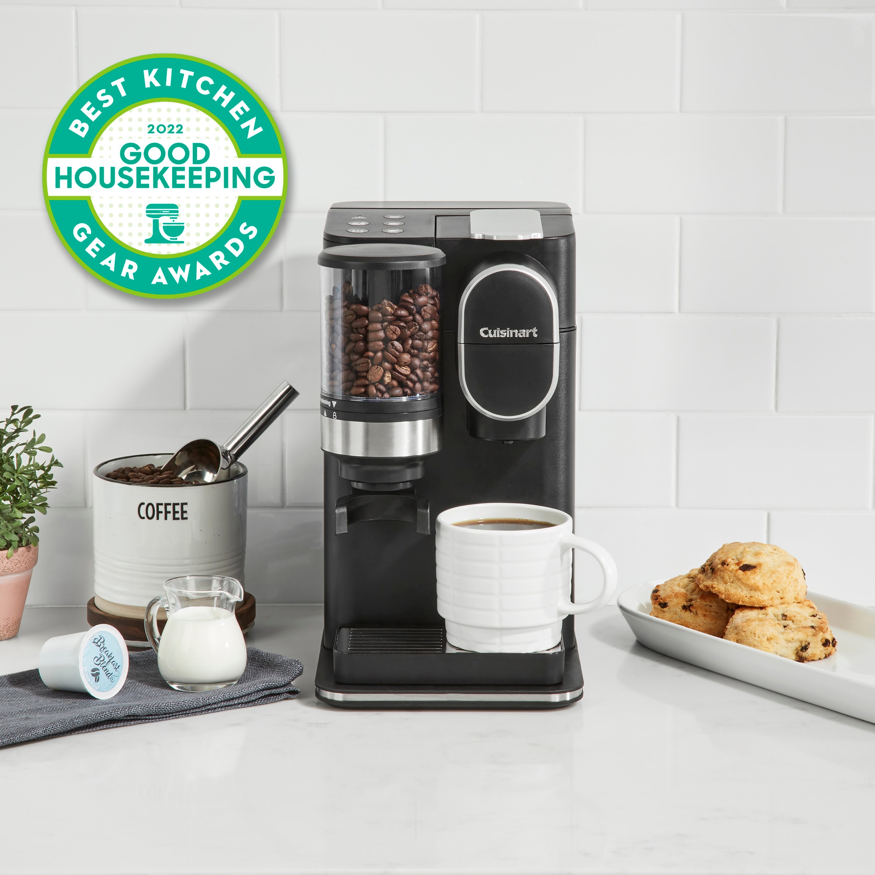 Cuisinart Grind & Brew One-Cup Single-Serve Coffee Maker Machine + Reviews