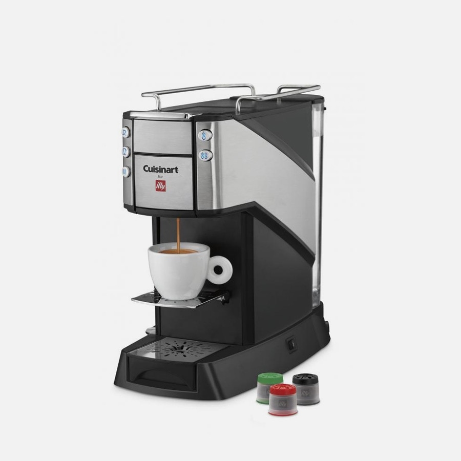 Black Cuisinart EM-600 Buona Tazza Superautomatic Single Serve Espresso Caffe Latte Cappuccino and Coffee Machine 