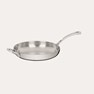 Tri-Ply Stainless Cookware 12" French Skillet with Helper Handle