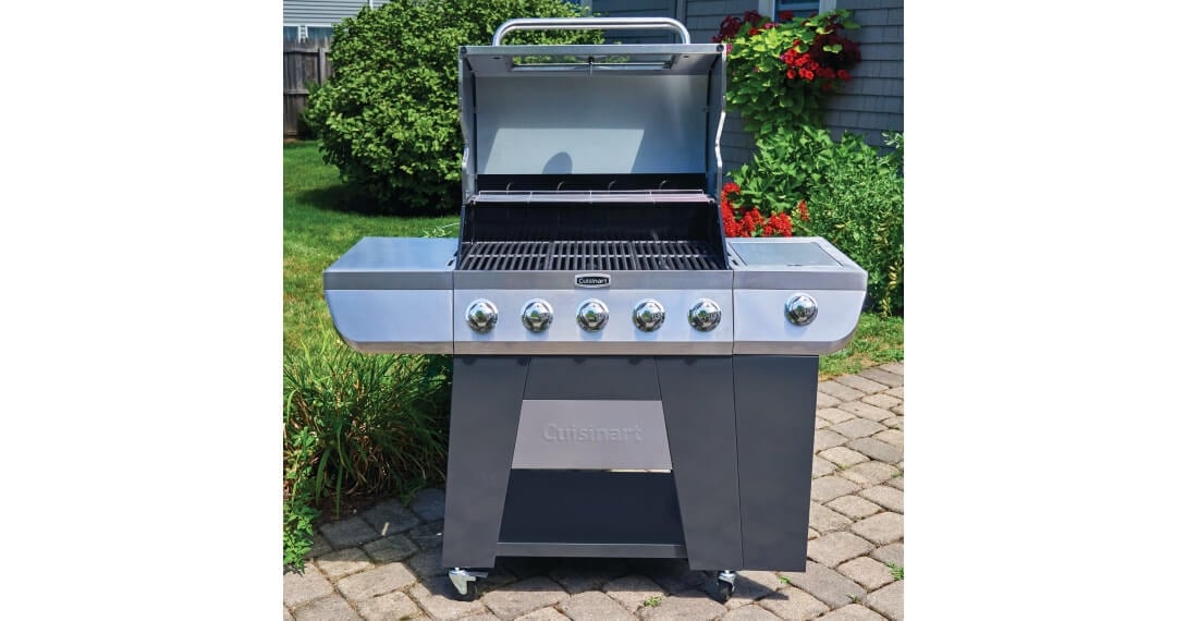 Discontinued 3-in-1 Stainless Five Burner Gas Grill
