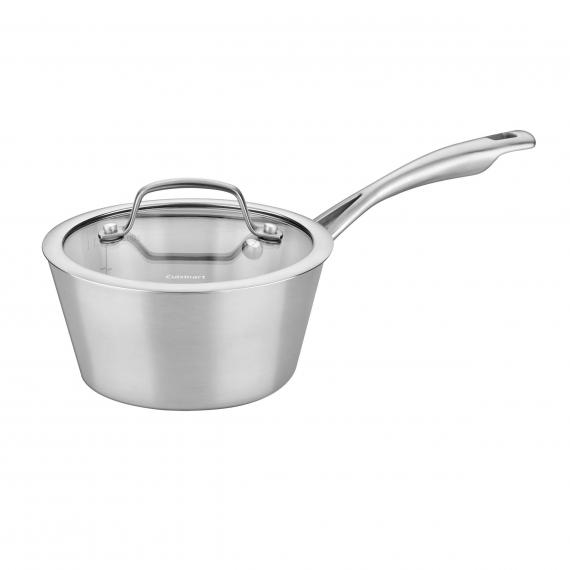1.5 Quart Multiclad Conical Tri-Ply Saucepan with Cover