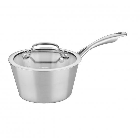 3 Quart Multiclad Conical Tri-Ply Saucepan with Cover