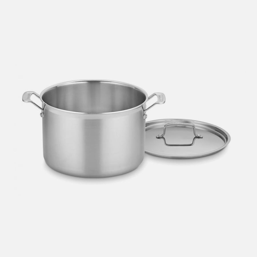 MultiClad Pro Triple Ply Stainless Cookware 12 Quart Stockpot with Cover