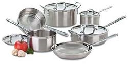10 Piece MultiClad Stainless Cookware Set