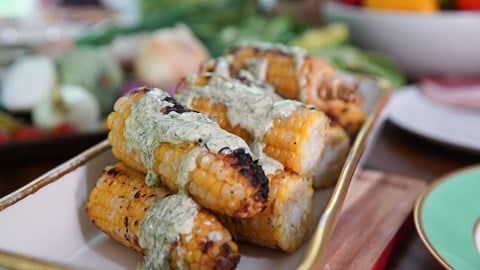 Grilled Street Corn (Elote) with Cotija and Cilantro