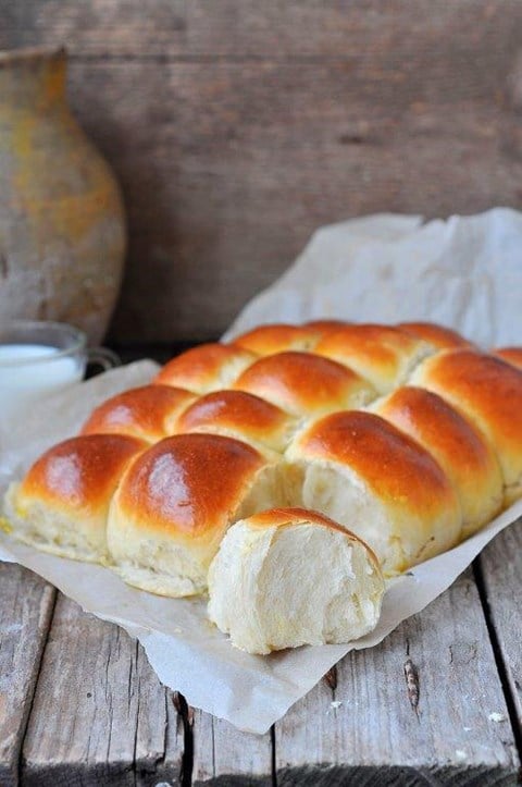 Buttery Dinner Rolls (for Food Processor) - Makes 12