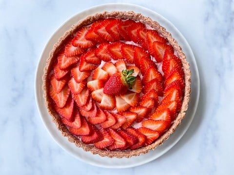 Strawberries and Cream Tart