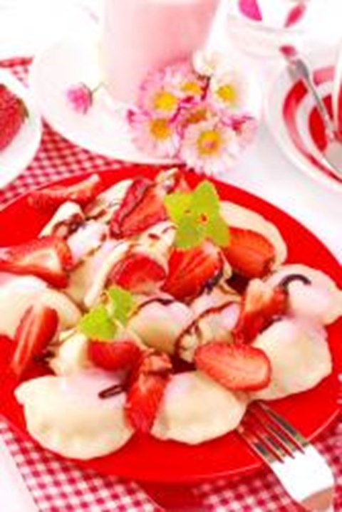 Chocolate Strawberry Ravioli