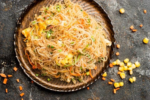 Vegetable Stir-Fry With Rice Noodles