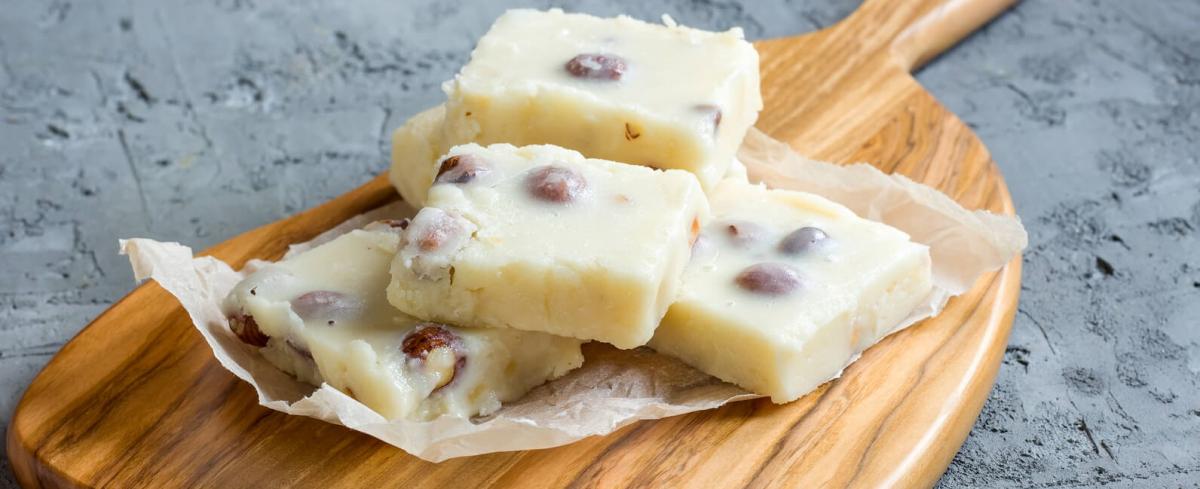 White Chocolate Macadamia Coconut Fudge Submitted by Sheila Joan