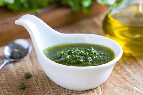 Green Chile Cheddar Dipping Sauce