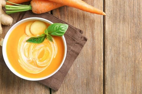 Carrot Ginger Soup (for blenders) - 4-1/2 cups
