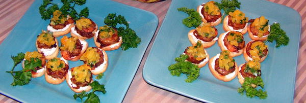 Simple to make and & wonderful to the taste buds. Watch them disappear! Needlesstosay this is also a fantastically guilt-free appetizer! Submitted by Rhonda R. Braun, Katy, TX