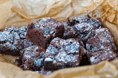 Brownies With Chocolate-Covered Raisins