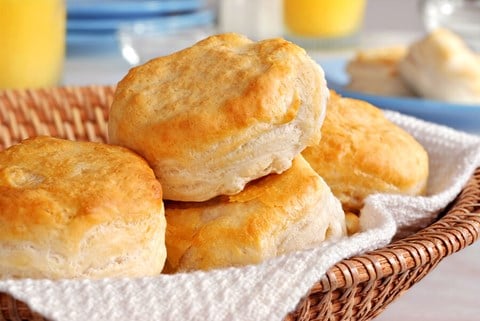 Buttermilk Biscuits - (for food processor) Makes 12