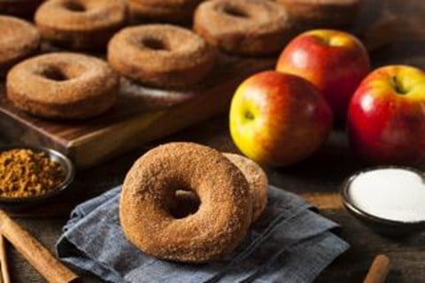 Applesauce Spice  Doughnuts