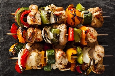 Chicken and Vegetable Kabobs
