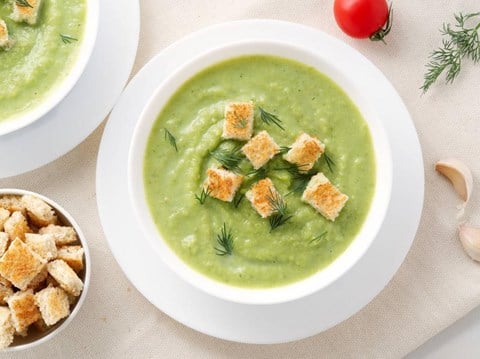 Lightened Broccoli and Potato Soup - 4 Cups