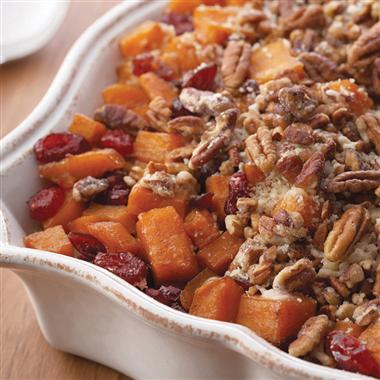 Submitted by Roasted Sweet Potatoes with Cinnamon Pecan Crunch
