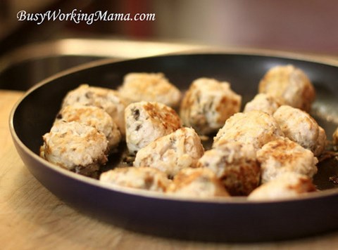 Turkey Mushroom Meatballs