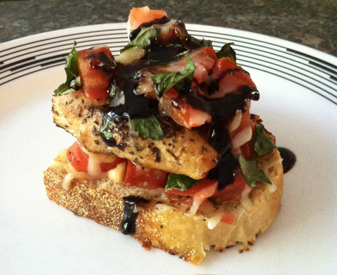 Chicken Bruschetta with Balsamic Glaze transforms delicious Italian flavors into an elegant, crowd-pleasing dish Submitted by schillsm
