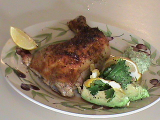 Richards Peruvian Rotisserie Chicken with Aji Verde Sauce Submitted by Richards Peruvian Rotisserie Chicken with Aji Verde Sauce