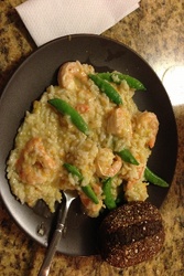 Made this with my new cuisinart pressure cooker. Came out great and easy too! Submitted by Risotto with Shrimp, Sugar Snap Peas & Tarragon