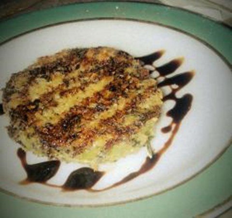 Fried Green Tomatoes With A Balsamic Vinegar Reduction