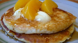 Peach Flavored Pancakes Submitted by Sweetie Peachy Pancakes