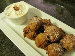 Pancetta Pumpkin Fritters with Cinnamon Whipped Cream Submitted by Pantry2Plate