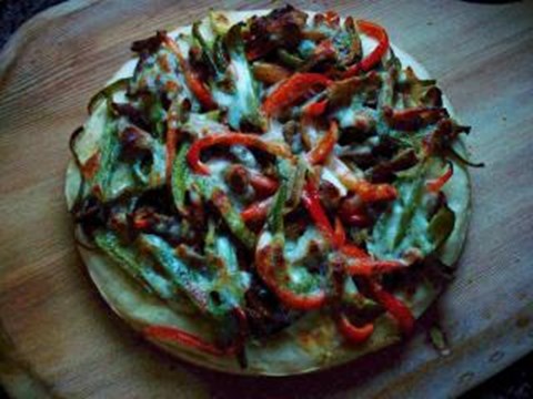 Philly Cheese Steak Style Pizza