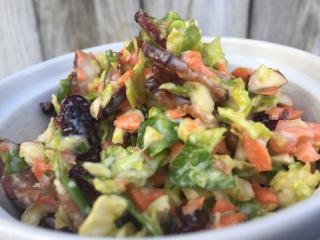 Clean Eats Brussel Sprout Bacon Salad Submitted by Creative Cook in the Kitchen