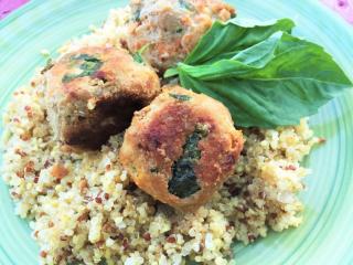 Turkey Carrot Basil Meatballs Submitted by Creative Cook in the Kitchen