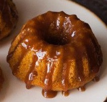 Individual apple spice cakes with buttery brown sugar icing. Submitted by KevinW