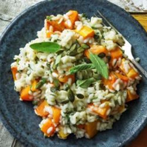 Butternut squash andbutter sage risotto