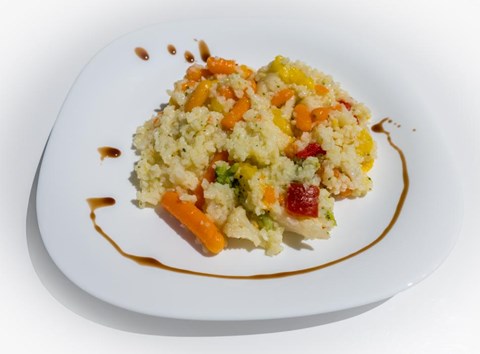 Rice with vegetales