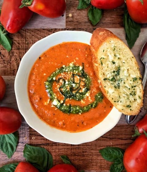 Creamy Tomato-Basil Soup