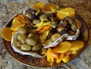 golden pickled beets with olives and party nibbles were a hit with guests Submitted by cynthia ryan