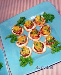 Simple to make & wonderful to the taste buds. Watch them disappear! Needlesstosay this is also a fantastically guilt-free appetizer! Submitted by Rhonda Braun, Texas Mom of 2