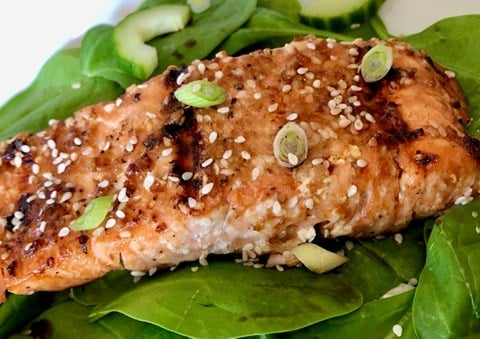 Soy, Ginger and Sesame Salmon