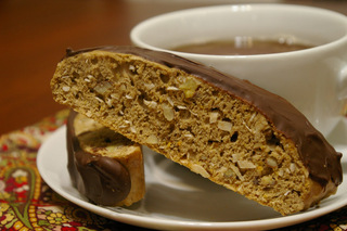 Orange Coconut Chocolate Biscotti dipped in Chocolate Submitted by MHC