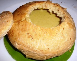 Potato Soup in a Bread Bowl Submitted by Banana Apple Bread