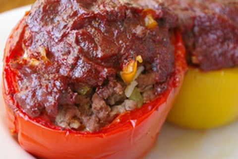Stuffed Beefy Bell Peppers